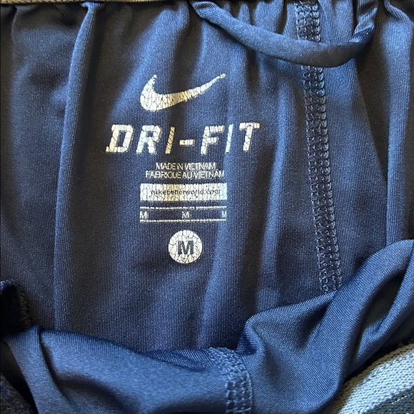 Nike Men's Navy Blue DriFit Athletic Shorts - Picture 2 of 3